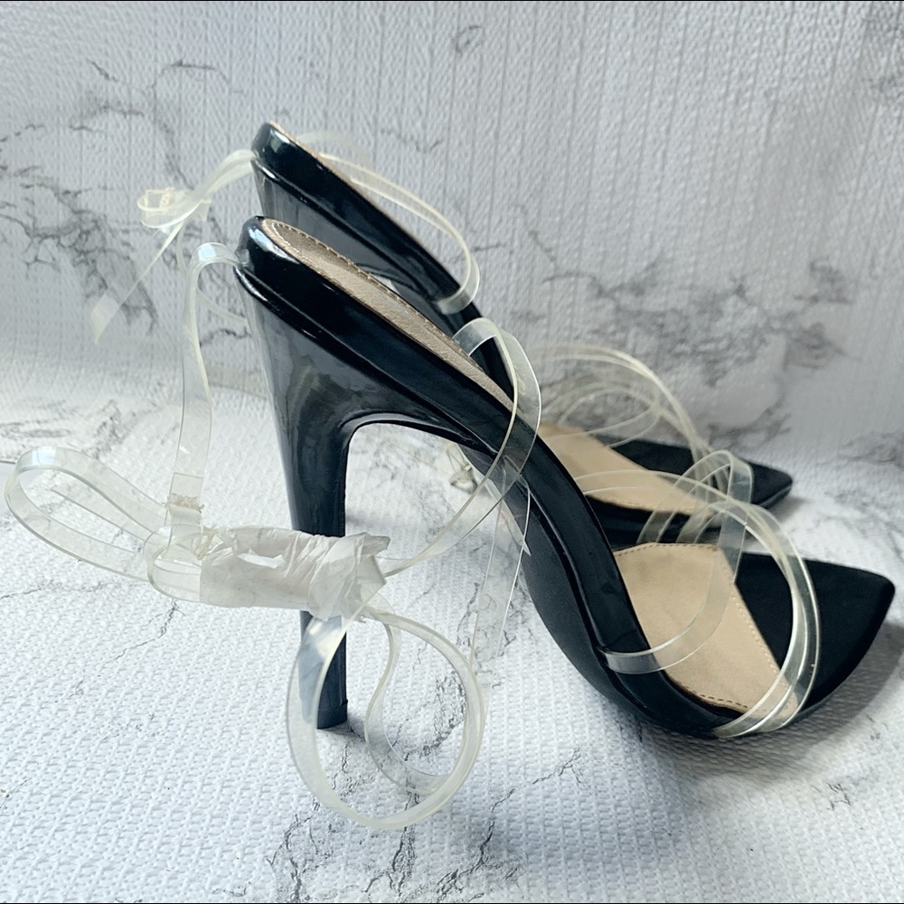 Clear Strappy Heel